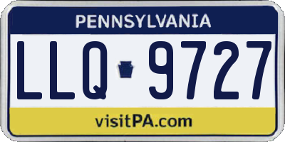 PA license plate LLQ9727