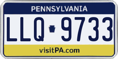 PA license plate LLQ9733