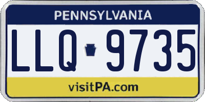 PA license plate LLQ9735