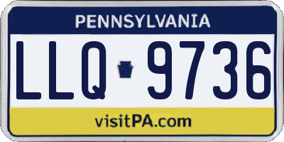 PA license plate LLQ9736