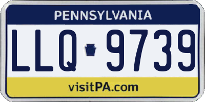 PA license plate LLQ9739