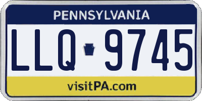 PA license plate LLQ9745