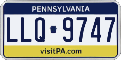 PA license plate LLQ9747