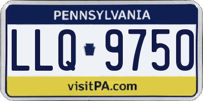 PA license plate LLQ9750