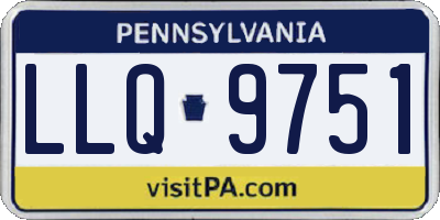 PA license plate LLQ9751