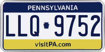 PA license plate LLQ9752