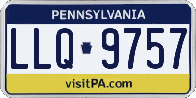 PA license plate LLQ9757