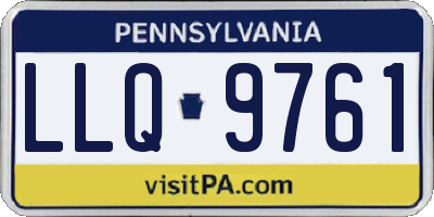 PA license plate LLQ9761