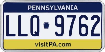 PA license plate LLQ9762