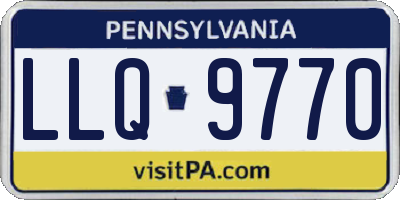 PA license plate LLQ9770