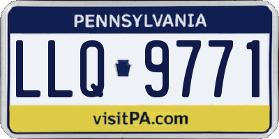 PA license plate LLQ9771