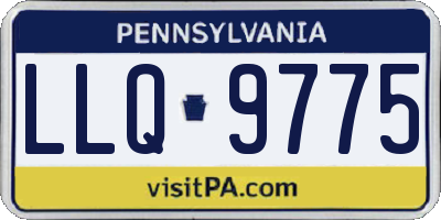 PA license plate LLQ9775