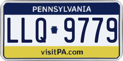 PA license plate LLQ9779