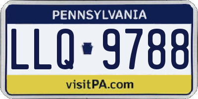 PA license plate LLQ9788