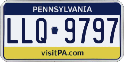 PA license plate LLQ9797