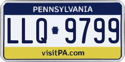 PA license plate LLQ9799