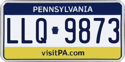 PA license plate LLQ9873