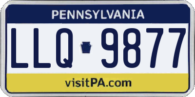PA license plate LLQ9877