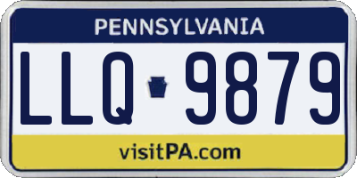 PA license plate LLQ9879