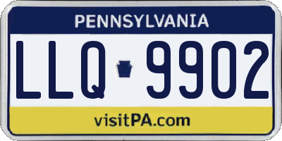 PA license plate LLQ9902