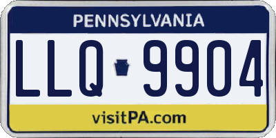 PA license plate LLQ9904