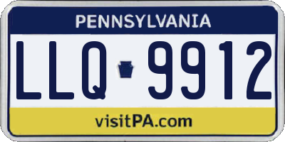 PA license plate LLQ9912