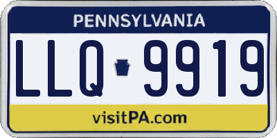 PA license plate LLQ9919