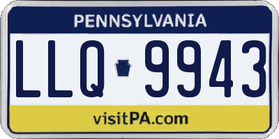 PA license plate LLQ9943