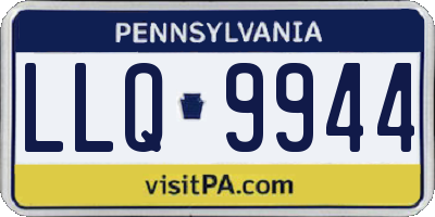 PA license plate LLQ9944