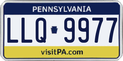 PA license plate LLQ9977
