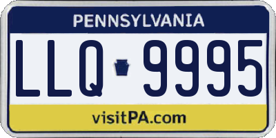 PA license plate LLQ9995