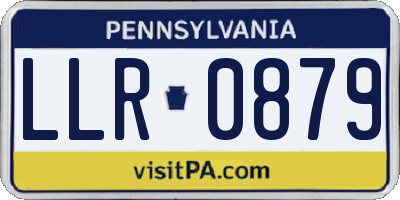 PA license plate LLR0879