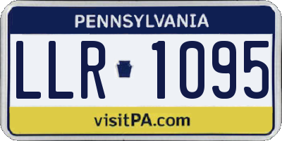PA license plate LLR1095