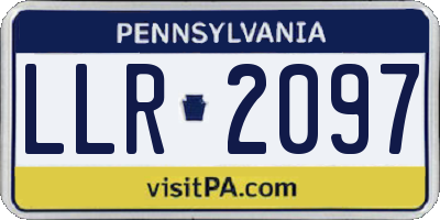 PA license plate LLR2097