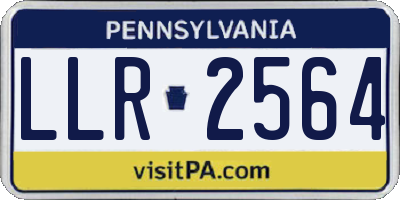 PA license plate LLR2564
