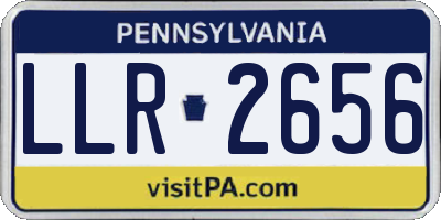 PA license plate LLR2656