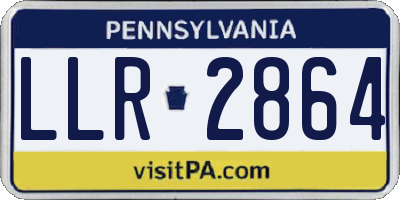 PA license plate LLR2864