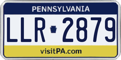 PA license plate LLR2879