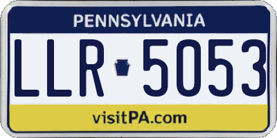 PA license plate LLR5053