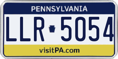 PA license plate LLR5054