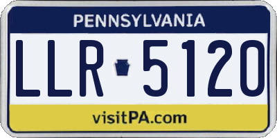 PA license plate LLR5120