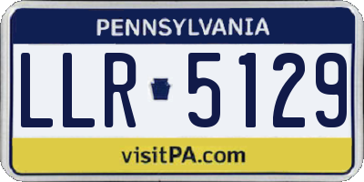 PA license plate LLR5129