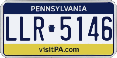 PA license plate LLR5146