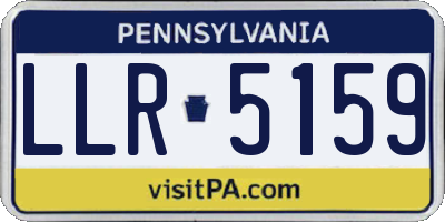 PA license plate LLR5159
