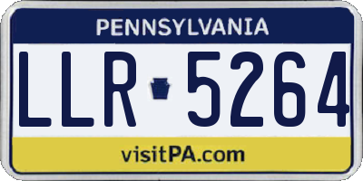 PA license plate LLR5264