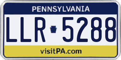 PA license plate LLR5288