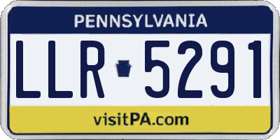 PA license plate LLR5291