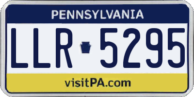 PA license plate LLR5295
