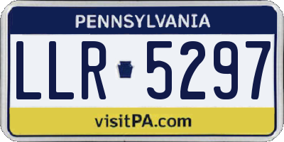 PA license plate LLR5297