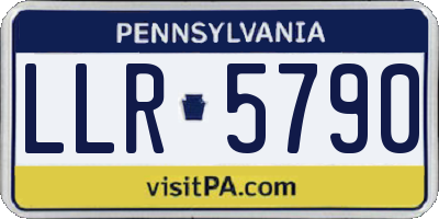 PA license plate LLR5790